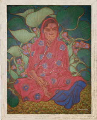 Girl With Water Hyacinth
